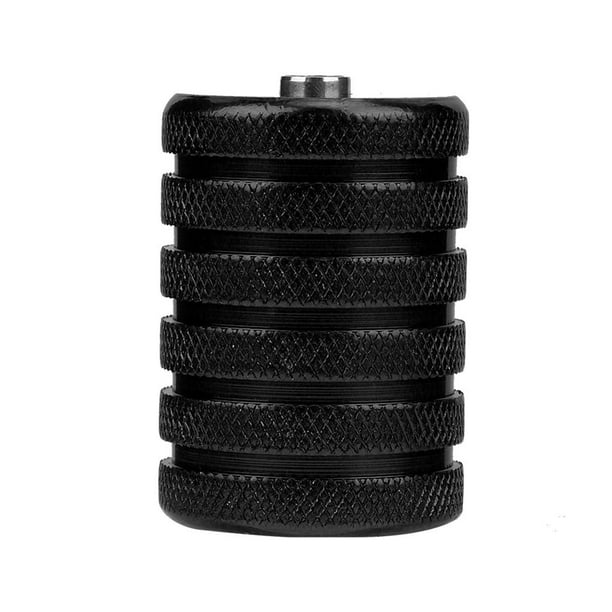 Empuñaduras De Mango De Máquina De Tatuaje De Tubo De Agarre Moleteado De Aleación De Aluminio De 35 Mm (Negro) Sweethay CE002763-00