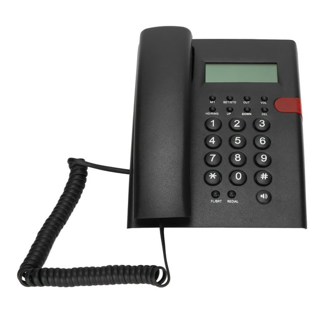 Desktop Phone,K010A‑1 Desktop Corded Telephone Wired Desktop Phone Household Landline Next-Gen Design