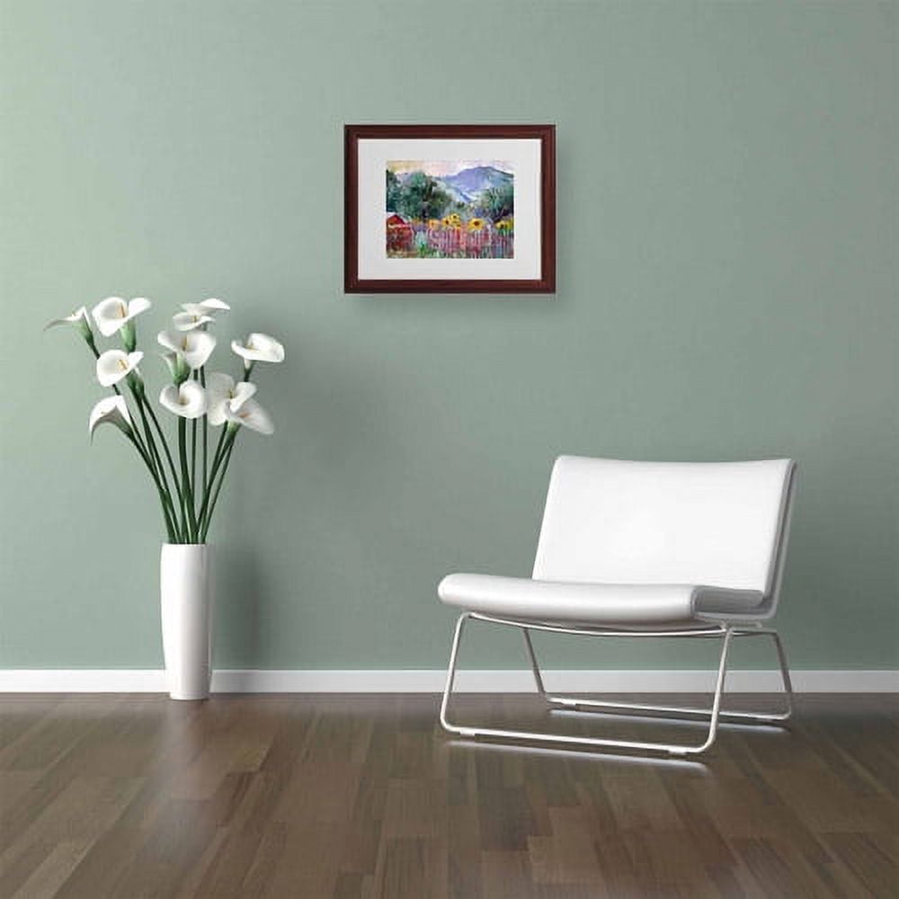 Trademark Fine Art "Foothills" by Richard Wallich, Wood Frame