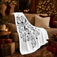 thumbnail image 3 of Music Note autumn celebration Art Pumpkin, Warm Flannel Blanket for Living Room and Family Room, Festive autumn celebration Scene, Art Lovers autumn celebration Gift, Festive Home Decor, 3 of 9