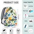 thumbnail image 6 of Cute Dinosaur Pattern Backpack for School,Cute School Bag,Schoolbag with Adjustable Shoulder Straps & Padded Back,15.3"x11"x7.1".﻿, 6 of 6