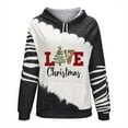 thumbnail image 3 of Graphic Hoodies for Women Fashion Women's Print Round-Neck Pullover Tops Long Sleeve Hooded Blouse Sweatshirt Camisetas Manga Larga Mujer, 3 of 5