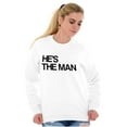 thumbnail image 4 of Funny Couples Set She's the Boss Women Crewneck Sweatshirt Brisco Brands M, 4 of 7
