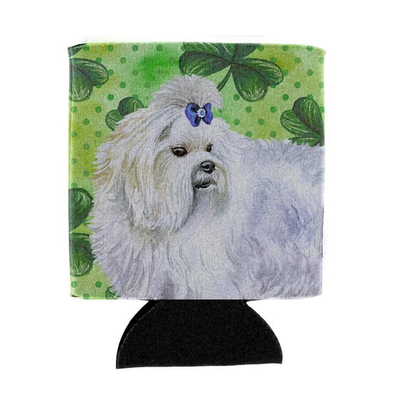 Carolines Treasures BB9825CC Maltese St Patricks Can or Bottle Hugger Can Hugger multicolor