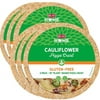 Cauliflower Crusts, 6 Crusts, Gluten Free, Vegan, 10" Flatbread
