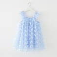 thumbnail image 2 of TAIAOJING Toddler Girls Sleeveless 3D Butterfly Tulle Princess Dress Dance Party Dresses Clothes, 2 of 4