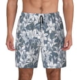 thumbnail image 2 of Picia Lilies Flowers pattern Mens Swim Trunks with Compression Liner Stretch Beach Shorts Quick Dry with Zipper Pockets No-Chafing Board Shorts-X-Large, 2 of 9