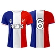 thumbnail image 4 of YDLCAFD Men's Spring And Summer Fashion French Flag Print Short T Casual Comfortable Short Sleeve, 4 of 4