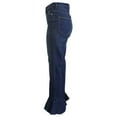thumbnail image 2 of REBECCA TAYLOR LA VIE Women's Ruffle BTM Medium Wash Jeans, Blue, 27, 2 of 3