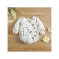 thumbnail image 3 of TSEXIEFOOFU Baby Girls Spring Autumn Romper Long Sleeve Round Neck Floral Print Casual Romper, 3 of 9