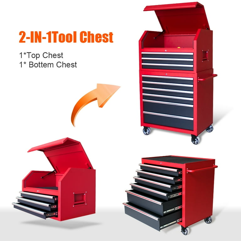 HPDAVV Heavy Duty 36inch 9 drawer Tool Chest and Cabinet 9 Drawer