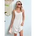 thumbnail image 5 of Women's Cover Up Dresses Eyelet Loose Sleeveless Sundresses Tank Dress for Summer Casual White XXL, 5 of 10