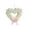 White, variant on White Rose Heart Wreath Decoration Artificial Flowers For Door Wall Table Valentine’S Day Party Decor 13.8X12.6 Inch