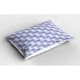 thumbnail image 2 of Ambesonne Floral Pillow Sham 2 Pack, Hydrangea Flowers, 30"x20", Ceil Blue Mauve Lavender, 2 of 3
