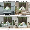 thumbnail image 3 of Spring Leaves Swag Curtains for Kitchen/Bedroom/Living Room, Pastoral Garden Botanical Brown Wooden Scalloped Curtains 63 Inch Long, Window Swag Topper Curtains Valances 2 Panels Set 36"x63", 3 of 8