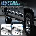thumbnail image 6 of PZ 6.5" Double Cab Running Boards for 2007-2018 Chevy Silverado/GMC Sierra 1500, 2007-2019 for 2500HD 3500HD 2019 LD, Mirror Stainless Steel Side Steps Rails Nerf Bars Ridge Pattern, 6 of 16