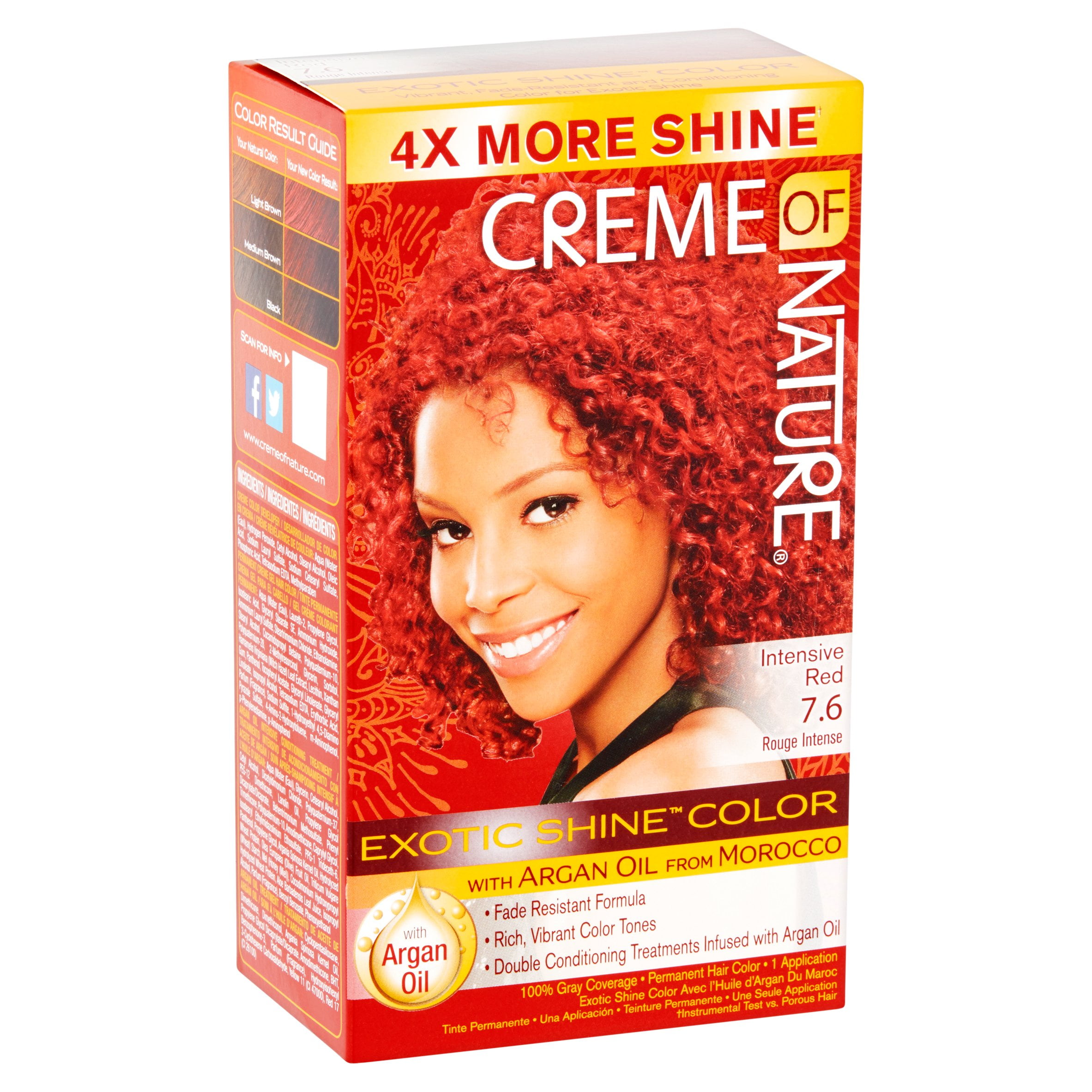 Creme Of Nature Exotic Shine Color Intensive Red 76 Permanent