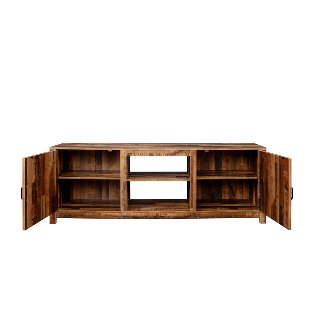 Kadyn Farmhouse TV Stand, Wood TV Cabinet with Storage, Entertainment Center TV Console for Living Room, Walnut Kadyn Farmhouse TV Stand, Wood TV Cabinet with Storage, Entertainment Center TV Console for Living Room, Walnut