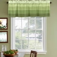 thumbnail image 4 of Green Wood Grain Valances for Windows, Decorative Rod Pocket Window Valance Curtains, Ombre Rustic Retro Wooden Plank Short Curtain Drapes for Kitchen/Bathroom/Living Room, 2 Panels, 54" W x 18" L, 4 of 8