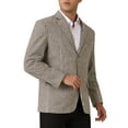 thumbnail image 1 of BLAZER Houndstooth CHIC INSPIRADO para Hombre, Ajuste Clásico, Dos Botones, Abrigo de Cuadros, 1 of 1