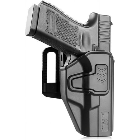 Toolless Adjustment Glock 19 Holster, Level II Retention OWB Holster for Glock 19/19X/23/32/45, NOT FIT G23 GEN 5, Fit 1.5'' 1.75'' 2.0'' 2.25'' Belt