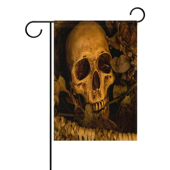 POPCreation Day of the Dead Halloween Garden Flag Outdoor Flag Home Party 28x40 inches