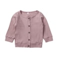 thumbnail image 1 of SUNSIOM Boys Girls Button-down Cardigan, Solid Color Sweater, Casual Outerwear, 1 of 7