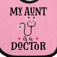 thumbnail image 4 of Inktastic My Aunt is a Doctor Girls Baby Bib, 4 of 4
