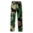 thumbnail image 6 of Men's Camo Cargo Pants Casual Camouflage Print Stretch Elastic Waist Tapered Tactical Climbing Pants with Pockets Fashion Sweatpants, 6 of 7