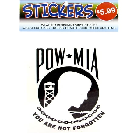Pow Mia Bumper Sticker - DSD Express Sticker POW MIA You Are Not Forgotten High Quality Vinyl Sticker