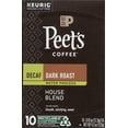 thumbnail image 2 of Peet's Coffee Decaf House Blend K Cup Coffee Pods for Keurig Brewers, Dark Roast, 10 Pods, 3.1 Lb, 2 of 3