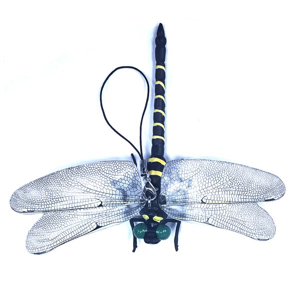 Juguete Libélula Artificial Repelente Mosquitos Biónico PVC Adornos Colgantes para Exteriores