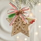 thumbnail image 3 of Adornos navideños, colgante dorado para árbol de Navidad, copo de nieve, estrella, Ángel, adornos navideños de Año Nuevo, colgantes para colgar, 3 of 4