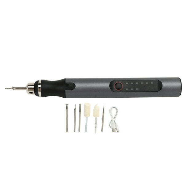 Mini pluma grabadora eléctrica, 10W Grabado eléctrico Grabado Grabado eléctrico Pluma tipo rotulador Lijadora eléctrica Uso conveniente NikouMX herramienta