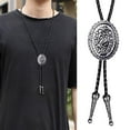 thumbnail image 2 of Adjust Length Bolo Tie with Carved Horse Head Pendant Necktie for Shirt, 2 of 12