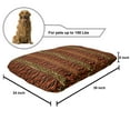 thumbnail image 2 of African Pet Bed, Leopard and Cheetah Skin Savannah Pattern Safari Fauna Timeless Art, Chew Resistant Pad for Dogs and Cats Cushion with Removable Cover, 24" x 39", Sepia Orange Amber, by Ambesonne, 2 of 4