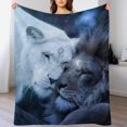 thumbnail image 1 of Blanket, Flannel Throw Blanket Sofa Chair Cover Decorative For Bed Couch Soft, 1 of 8
