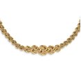 thumbnail image 1 of 14k Yellow Gold Link 17.5 Inch Necklace Pendant Charm Fancy, 1 of 5