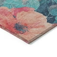 thumbnail image 4 of Addison Rugs Chantille Indoor/Outdoor Transitional Floral Salmon Washable Rectangle Rug, 3' x 5', 4 of 6
