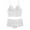 White, variant on yievot Women's Lace Cami With Short Lingerie Pajama Set 2 Piece Underwear Sleepwear
