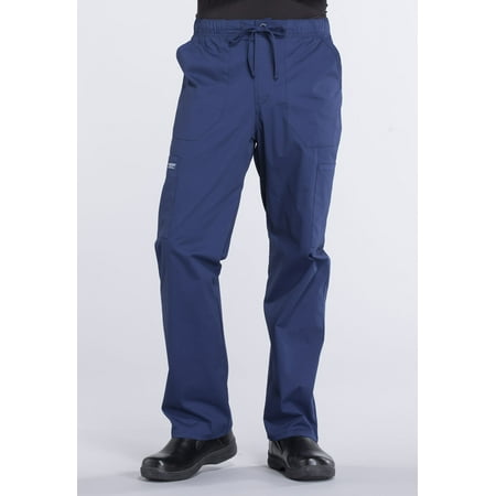 

Cherokee Workwear Professionals Men Scrubs Pant Tapered Leg Drawstring Cargo WW190