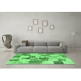 thumbnail image 3 of Ahgly Company Indoor Rectangle Patchwork Emerald Green Transitional Area Rugs, 8' x 10', 3 of 4