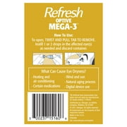 Refresh Optive Mega-3 Lubricant Eye Drops Preservative-Free Artificial Tears, 0.4 ml, 60 Count