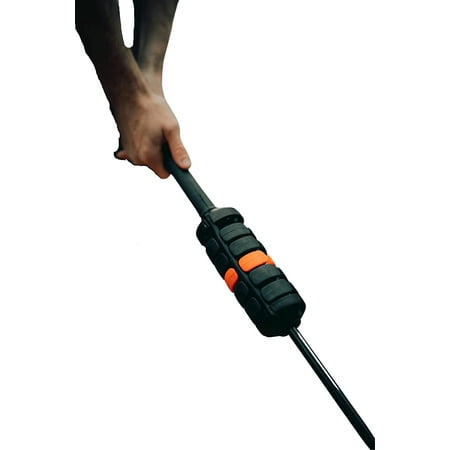 the one club swing trainer adds resistance to golf swing to improve stroke