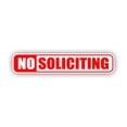thumbnail image 2 of No Soliciting Vinyl Decal Sticker - Solicitors Sign, No Trespassing, World Graphix 2 of 5