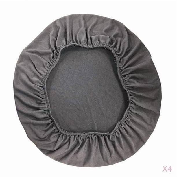 4x Funda de Cojín Cubierta Elástica de Asiento de Silla de Comedor para Antideslizante Anti-polvo