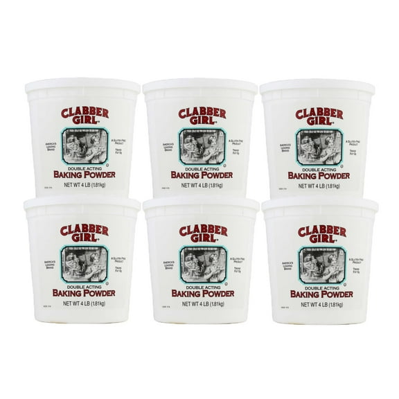6 Pack | Clabber Girl Baking Powder, 4 lb