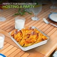 thumbnail image 4 of Stock Your Home 9x9 Aluminum Foil Pans - 8.75" L Rim (30 Pack) Square Tins for Toaster Oven- Cooking Lasagna, Casserole, and Doing Food Prep - Disposable Baking Pan for Cake or Brownie Dish, 4 of 7