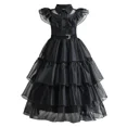 thumbnail image 3 of Vestidos de cosplay de la película Wednesday Disfraz de cosplay de Wednesday Addams Gothic Wind Adultos Niños Vestido de fiesta de Halloween Disfraces, 3 of 4