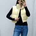 thumbnail image 3 of Shiyifa Veste Courte à Col Montant avec Fermeture Éclair pour Femmes, 3 of 7